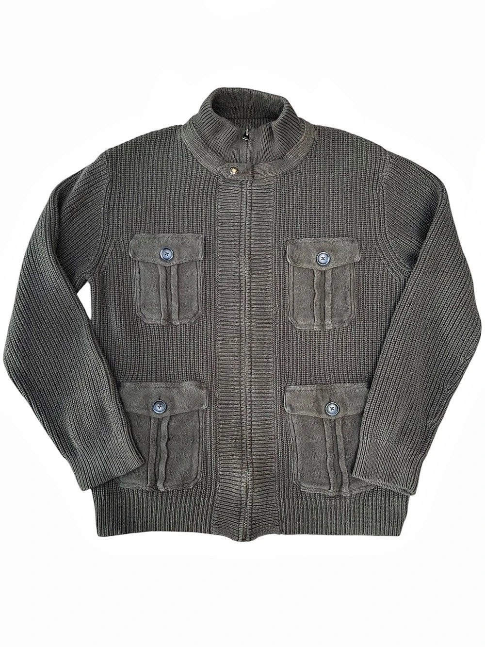 Roots Full-Zip Utility Cardigan Sweater